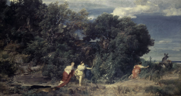 Diana's Hunt, 1862. Creator: Arnold Bocklin.
