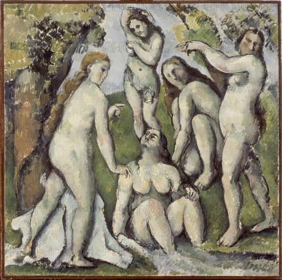 Cinq baigneuses (Five Bathers), 1886. Creator: Paul Cezanne.