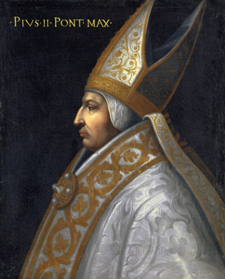 Portrait of Pope Pius II (Enea Silvio Piccolomini), 1686. Creator: Anon.