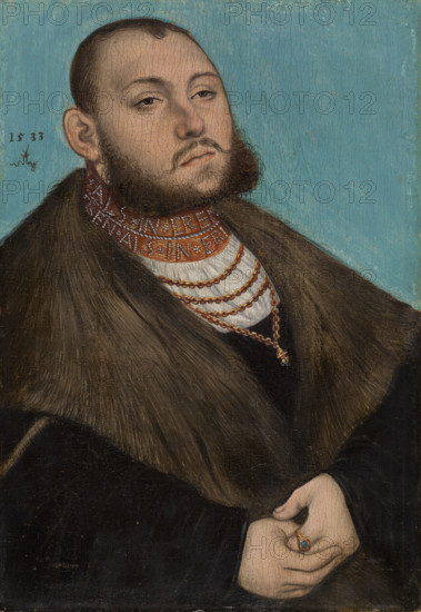 Portrait of Johann Friedrich I, the Magnanimous, Elector of Saxony, 1533. Creator: Lucas Cranach the Elder.