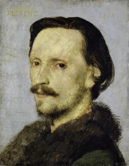 Portrait of Adolf Bayersdorfer, 1875. Creator: Arnold Bocklin.