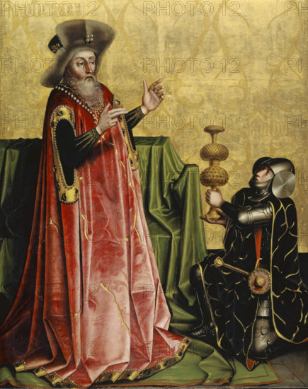 Abishai before David, 1435. Creator: Konrad Witz.