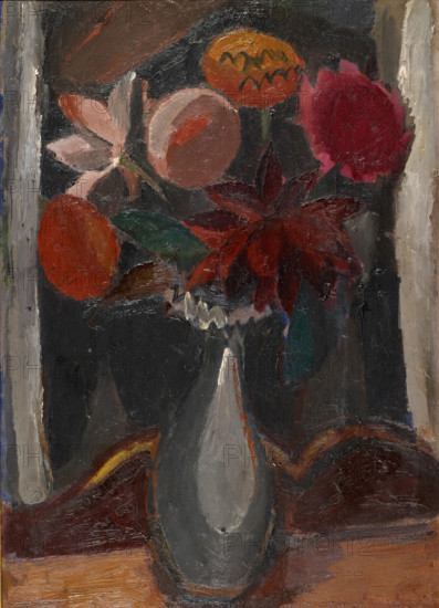 A Bunch of Dark Flowers, 1919. Creator: Gustave De Smet.