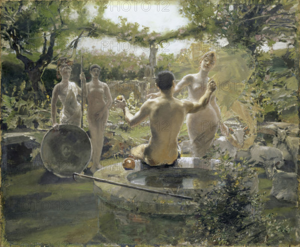 The Judgment of Paris, 1891. Creator: Albert von Keller.