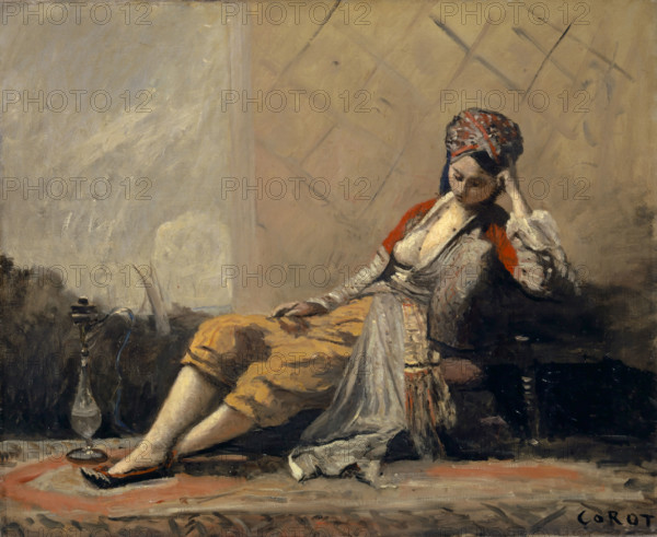 Odalisque, 1871. Creator: Jean-Baptiste-Camille Corot.