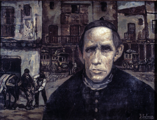 'The village priest', 1923. Creator: José Gutiérrez Solana.