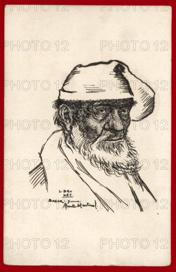 Postcard - local man, Begur, Girona, Catalunya, 1920s.  Creator: Llorenç Brunet Torroll.