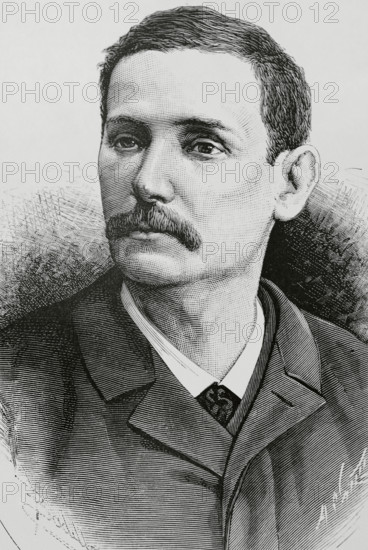 Benito Pérez Galdós, (1843-1920), Spanish novelist, playwright, chronicler and politician, 1883.  Creator: Arturo Carretero y Sánchez.