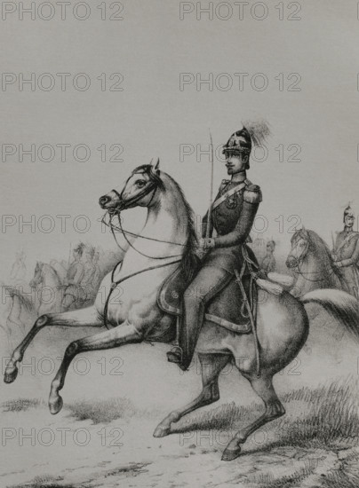Frederick I, (1826-1907), Grand Duke of Baden, (1856-1907), 1852.  Creator: J.J. Martinez.