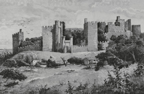 Templar castle, Ponferrada, Spain, 1883.  Creator: Tomas Campuzano y Aguirre.