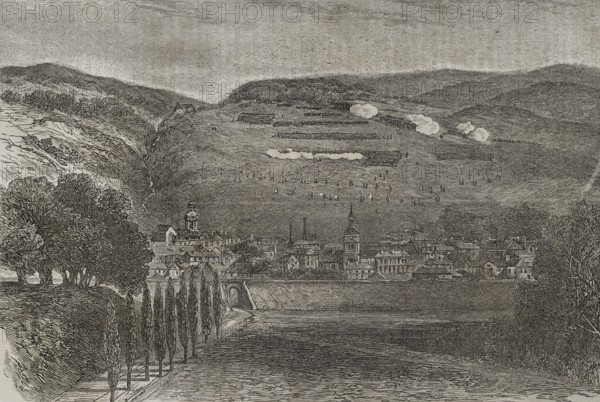 Franco-Prussian War (1870-1871): Battle of Saarbrücken (2 August 1870), 1870. Creator: Unknown.