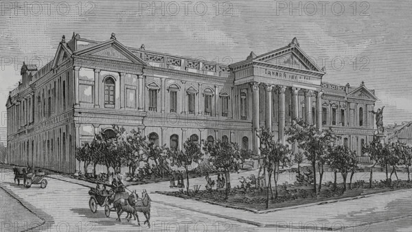 Former National Congress Building, Santiago, (Santiago de Chile), Chile, 1883. Creator: Unknown.