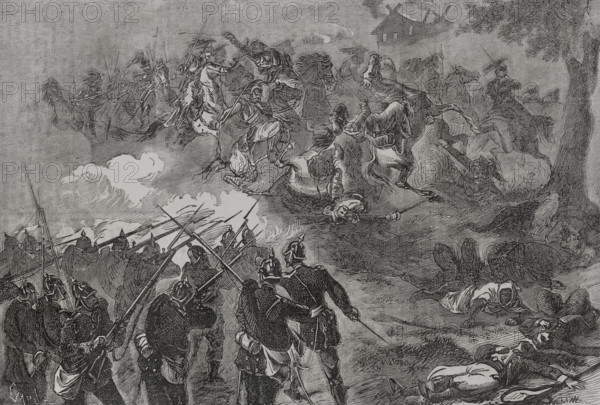 Franco-Prussian War (1870-1871): Battle of Sedan (1-2 September 1870).  Creator: Tomás Carlos Capuz.
