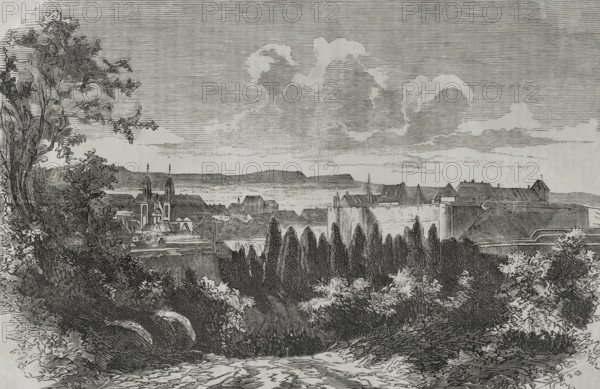 Fortress of Sedan, France, 1870.  Creator: Tomas Padro Pedret.
