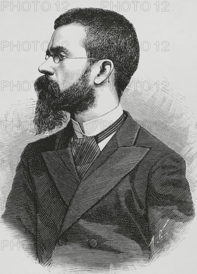 Francisco Tárrega, (1852-1909), Spanish composer and guitarist, 1883. Creator: Unknown.