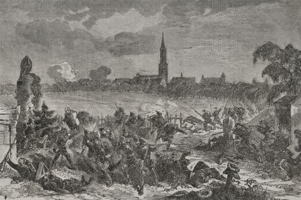 Franco-Prussian War (1870-1871): Siege of Strasbourg (15 August-28 September 1870), 1870.  Creator: Unknown.