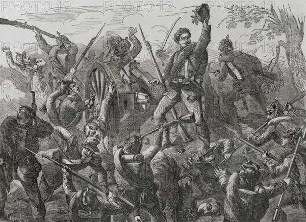 Franco-Prussian War (1870-1871): Battle of Wörth, 6 August 1870, 1870. Creator: Unknown.