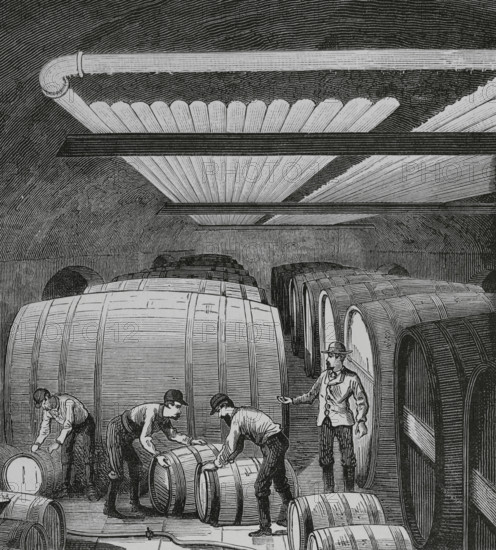 Application of cold to industry - Raoul Pictect system, 1883.  Creator: Unknown.