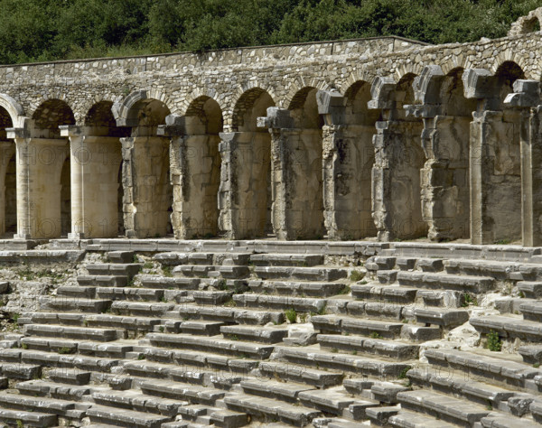 Theatre of Aspendos, Roman period, 170 AD, Asia Minor, Turkey, 2000.  Creator: LTL.