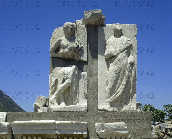 The Memmius Monument, Ephesus, Anatolia, Turkey, 1999.  Creator: LTL.