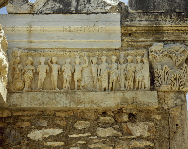 Frieze from Temple of Hadrian, Ephesus, Anatolia, Turkey, 4th century AD (Replica), 1999.  Creator: LTL.
