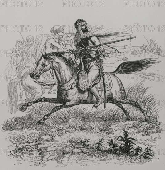 Abd el-Kader's cavalry, 1856.  Creator: Unknown.