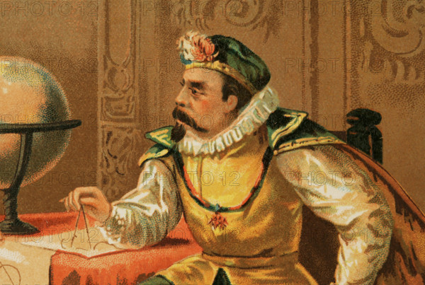 Tycho Brahe, (1546-1601), Danish astronomer, 1886.  Creator: Unknown.