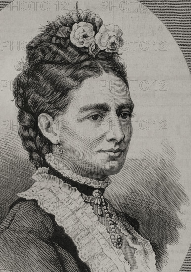 Louise of Hesse-Kassel, (1817-1898), Queen consort of Denmark (1863-1898), 1878.  Creator: Unknown.