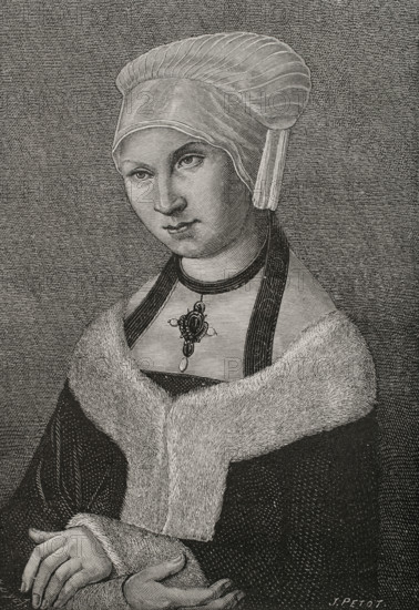 Sibylle of Saxony, (1515-1592), Saxon princess of the Albertine line of the House of Wettin, 1877.  Creator: J Petot.