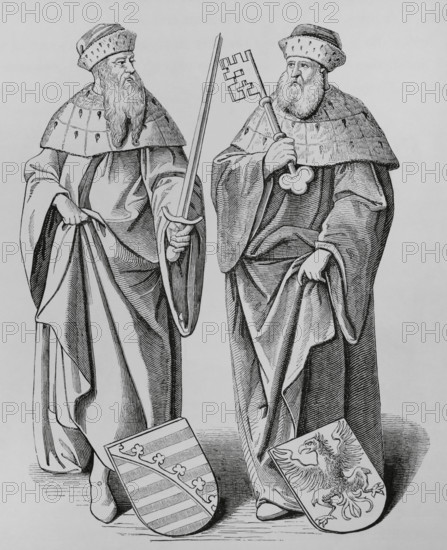 The Duke of Saxony and the Marquis of Brandenburg, 1624, (1878). Creator: Viericx.