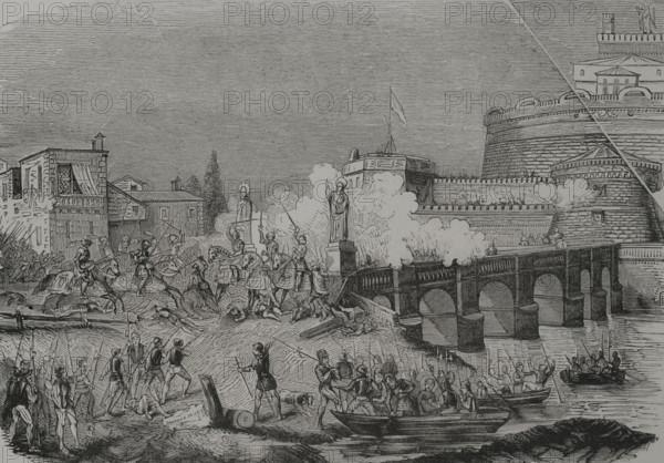 Sack of Rome, 1527, (1856).  Creator: Unknown.