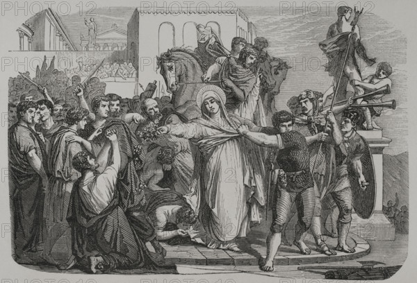 Death of Saint Dorothy or Dorothy of Caesarea, (c279-c311), 1856.  Creator: Unknown.