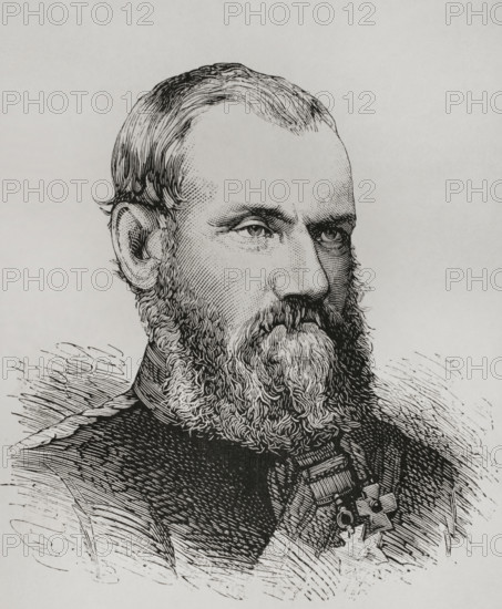 Sam Browne, (Sir Samuel James Browne) (1824-1901), British Indian Army cavalry officer, 1878.  Creator: Unknown.
