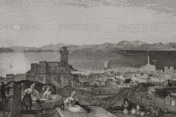 Rhodes, 1840.  Creator: Leonce Lhuillier.