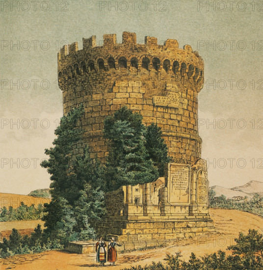 Plautii's Mausoleum, Via Tiburtina, Tivoli, Italy, 1881. Creator: Unknown.