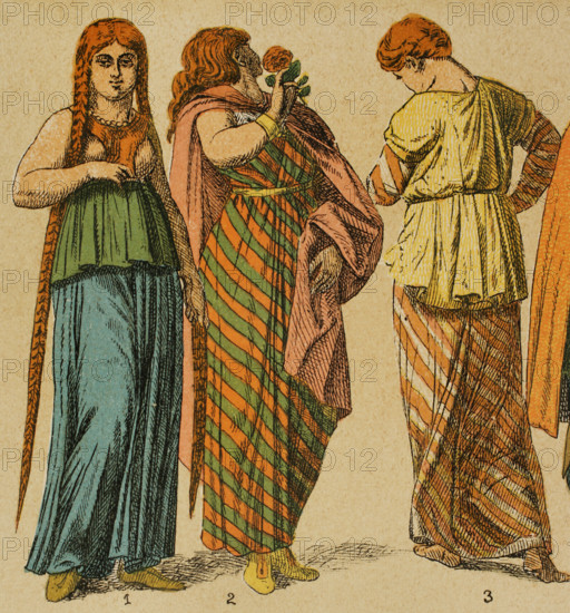 Women's Gaulish dress, 1881.  Creator: Unknown.