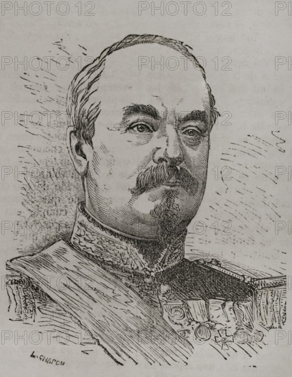 François Achille Bazaine (1811-1888), Marshal of France, 1870.  Creator: L Chapon.