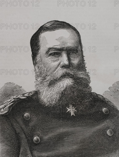 Eduard Vogel von Falckenstein (1797-1885), Prussian infantry general, 1870.  Creator: Unknown.