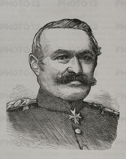 Julius von Bose (1809-94), Prussian general who led the Prussian XI Corps..., 1870.  Creator: Unknown.