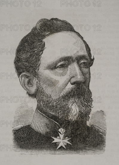 Leonhard von Blumenthal (Leonhard Graf von Blumenthal) (1810-1900). Prussian Field Marshal, 1870. Creator: Unknown.