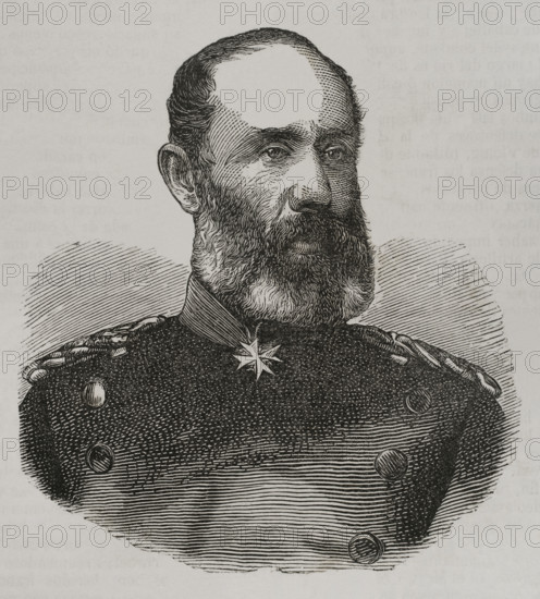 Ludwig von Wittich (1818-1884), Prussian lieutenant general, 1870.  Creator: Unknown.