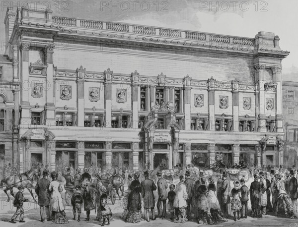 Building of The Institute of Painters in Water Colours, built in Piccadilly by..., 1883.  Creator: Unknown.
