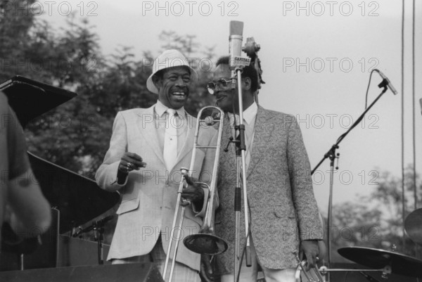 Al Grey, Clark Terry, Capital Radio Jazz Festival, 1981. Creator: Brian Foskett.