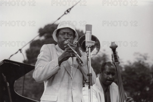 Al Grey, Eddie Jones, Capital Radio Jazz Festival, 1981. Creator: Brian Foskett.