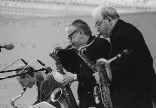 Bob Wilber, Bobby Wellins, John Barnes, Cleethorpes Jazz Festival, 2007. Creator: Brian Foskett.