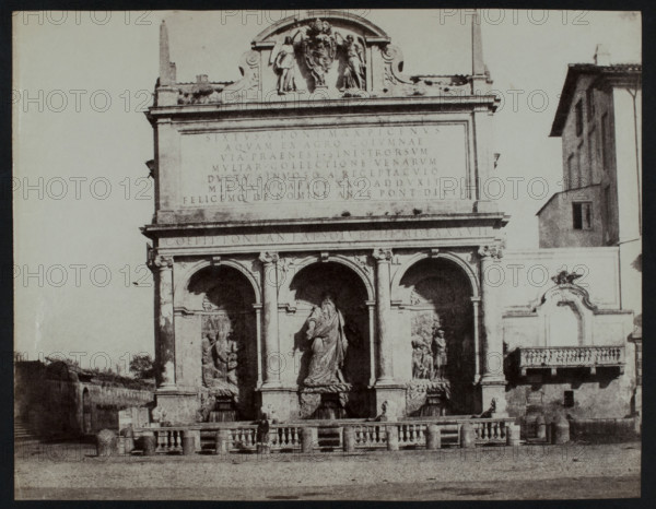The Fontana dell'Acqua Felice in Rome, c1858.  Creator: Jane Martha St. John.