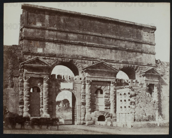 The Porta Maggiore and Tomb of Eurysaces the Baker, Rome, c1858. Creator: Jane Martha St. John.