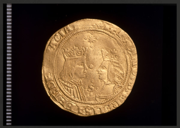 Doble excelente of Ferdinand and Isabella, Spanish, c1479-1504. Creator: Unknown.