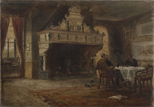 An Interior, 1887. Creator: Ernest Crofts.