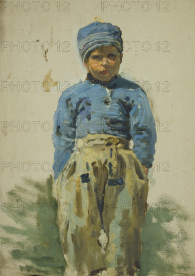 Study of a Young Dutch Boy, mid-late 1870s. Creator: George Clausen.